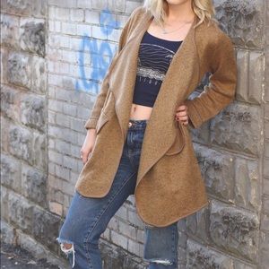 (SOLD) SHEIN tan longline coat